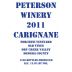 Peterson Forchini Vineyard Old Vine Carignane 2011 Front Label
