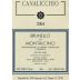 Azienda Agricola Pacenti Franco Brunello di Montalcino Canalicchio 2004 Front Label