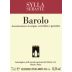 Azienda Agrivinicola Sylla Sebaste Barolo 2012 Front Label