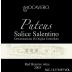Mocavero Salice Salentino Puteus Riserva 2003 Front Label