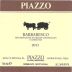 Piazzo Comm. Armando Barbaresco 2011 Front Label