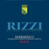 Rizzi Barbaresco 2012 Front Label