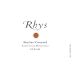 Rhys Skyline Vineyard Syrah 2008 Front Label