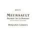 Benjamin Leroux Meursault Le Porusot Premier Cru 2013 Front Label