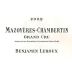Benjamin Leroux Cote de Nuits Mazoyeres-Chambertin Grand Cru 2009 Front Label