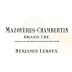 Benjamin Leroux Cote de Nuits Mazoyeres-Chambertin Grand Cru 2010 Front Label