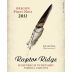 Raptor Ridge Goodrich Vineyard Pinot Noir 2011 Front Label