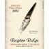 Raptor Ridge Crawford Beck Vineyard Pinot Noir 2012 Front Label