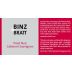 Binz + Bratt Pinot Noir Cabernet Sauvignon 2012 Front Label