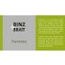 Binz + Bratt Franconia 2011 Front Label