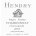 Hendry Unoaked Chardonnay 2004 Front Label