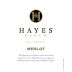 Hayes Ranch Merlot 2013 Front Label