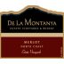 De La Montanya Winery Estate Vineyard Merlot 2007 Front Label