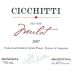 Bodega Cicchitti Merlot 2007 Front Label