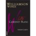 Williamson Wines Sultry Cabernet Franc 2013 Front Label
