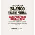 Bodega Fuego Blanco Cabernet Franc - Malbec 2013 Front Label