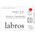 Bodega Maranones Labros 2014 Front Label