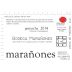 Bodega Maranones Maranones 2014 Front Label