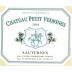 Chateau Doisy Vedrines Chateau Petit Vedrines 2010 Front Label