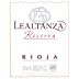 Bodegas Altanza Lealtanza Reserva 2007 Front Label