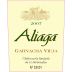 Bodegas Camino del Villar Aliaga Vieja Garnacha 2007 Front Label