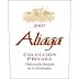 Bodegas Camino del Villar Aliaga Coleccion Privada Tempranillo 2007 Front Label