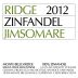 Ridge Jimsomare Vineyard Zinfandel 2012 Front Label