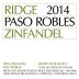 Ridge Dusi Ranch Zinfandel 2014 Front Label