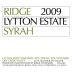 Ridge Lytton Estate Syrah 2009 Front Label