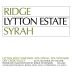 Ridge Lytton Estate Syrah 2010 Front Label