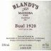 Blandy's Bual Madeira 1920 Front Label