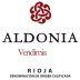 Bodegas Aldonia Vendimia Tempranillo 2015 Front Label