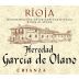 Bodegas Garcia de Olano Heredad Garcia de Olano Crianza 2008 Front Label