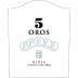 Bodegas Isidro Milagno 5 Oros Crianza 2013 Front Label
