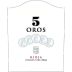 Bodegas Isidro Milagno 5 Oros Crianza 2010 Front Label