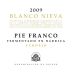 Bodegas Martue Vinedos de Nieva Blanco Nieva Pie Franco Fermentado en Barrica Verdejo 2009 Front Label