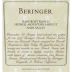 Beringer Bancroft Ranch Merlot Private Reserve 1997 Front Label