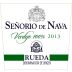 Bodegas Senorio de Nava Verdejo 2013 Front Label