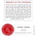 Ministry of Vinterior Russian River Vallay Pinot Noir 2009 Front Label