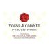 Francois Lamarche Vosne-Romanee Les Suchots Premier Cru (torn label) 2004 Front Label