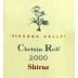 Rolf Binder Christa Rolf Shiraz 2000 Front Label
