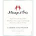 Menage a Trois Cabernet Sauvignon 2015 Front Label