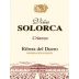 Bodegas Vina Solorca Crianza 2013 Front Label