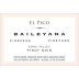 Baileyana El Pico Pinot Noir 2013 Front Label