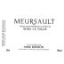 Boisson-Vadot Meursault Anne Boisson Sous la Velle 2013 Front Label