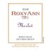 RoxyAnn Merlot 2009 Front Label