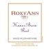RoxyAnn Honor Barn 2012 Front Label
