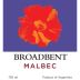 Broadbent Malbec (1 Liter) 2015 Front Label