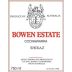 Bowen Estate Shiraz 2014 Front Label