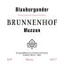 Brunnenhof Mazzon Alto Adige-Sudtirol Pinot Nero Blauburgunder Riserva 2014 Front Label